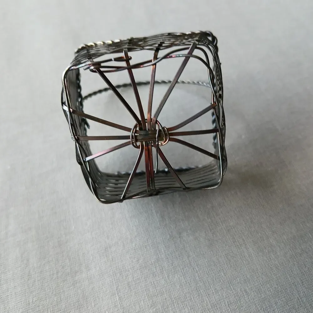 Tiny Vintage Metal Basket 2